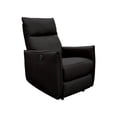thumbnail image 2 of Sillón Reclinable Eléctrico Piel Negra Mecedora, 2 of 9