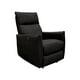 thumbnail image 2 of Sillón Reclinable Eléctrico Piel Negra Mecedora, 2 of 9