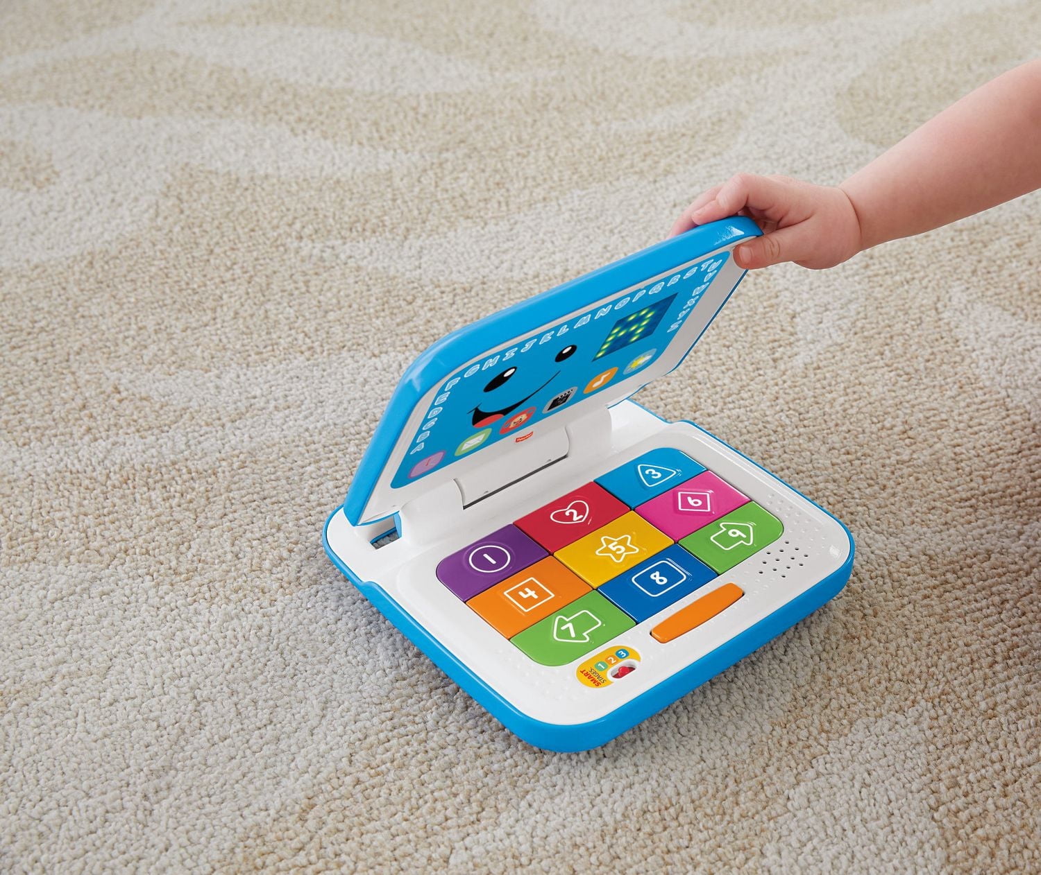 Ordinateur Éveil Progressif Rires et Éveil de Fisher-Price en bleu