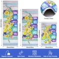 thumbnail image 2 of Kitchen Mat Set of 3, Sunflower Blooming in A Colorful Vase Decorative 3 Piece Runner Rugs, Non Skid Machine Washable Standing Floor Mat for Laundry Sink Laundry Hallway Doormat(Blue), 2 of 6
