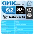 thumbnail image 2 of Cable de cobre NM-B XMK 6/2 de 15 m, 6 AWG, 2 conductores, para uso interior, 2 of 7