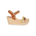 thumbnail image 2 of New Women Nature Breeze Jean-02 Mixed Media Open Toe Platform Wedge Sandal, 2 of 5