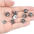 thumbnail image 6 of Tie Tacks and Clutch Backs Set, 50 Pieces Tie Tacks Blank Pins with 50 Pieces Butterfly Clutch Pin Backs Locking Clasps - Gun Black, 6 of 7
