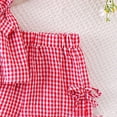 thumbnail image 5 of KPOPLK Baby Clothes Cute Sleeveless Ruffles Vest Top Tank Tee and Shorts Toddler Girl Summer Outfit Set 9 12 18 Months 2T 3T 4T 5T(2-3 Years,Red), 5 of 7