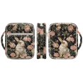 thumbnail image 6 of FOR U DESIGNS Rabbit Peony Pattern Bible Cover for Women Large Capacity Carrying Organizer Bag Quilted Bible Holder Case Bible Bag Christian Bible Accessories, 6 of 7