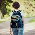 thumbnail image 6 of Lightweight Backpack Cartoon Dinosaur School Bag Travel Laptop Daypack for Men Women Casual Rucksack, 6 of 6