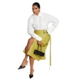 thumbnail image 5 of ELOQUII Women's Plus Size Double Belt Wrap Faux Leather Skirt, 5 of 5