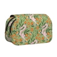 thumbnail image 1 of Disketp Snake And Floral Estuche de Lápices de Doble Capa con Tapa Abatible y Cremallera, Organizador Escolar para Adolescentes y Adultos, 1 of 7