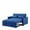 Dark Blue, variant on Kadyn 52.76 Inch Convertible Sleeper Sofa Bed with Adjustable Backrest and Pillows, 4-in-1 Pull Out Couch for Living Room, Apartment, Gray