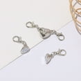 thumbnail image 3 of Tnobhg 10Pcs Magnet Buckle Heart Shape Alloy Magnetic Clasps Necklaces Bracelet Extender Jewelry Accessories, 3 of 7