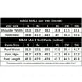 thumbnail image 5 of MAGE MALE Men's Slim Fit 2-Piece Vest Suit, Formal Business & Wedding Set, 5 of 7