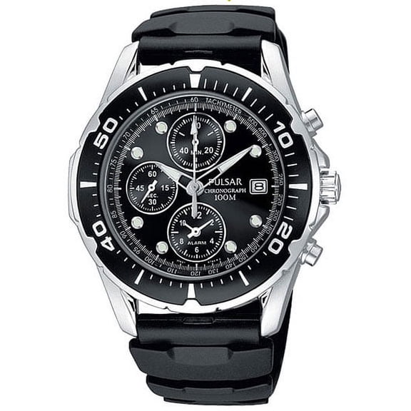 PF3293 Men's Alarm Chronograph Rubber Strap Watch