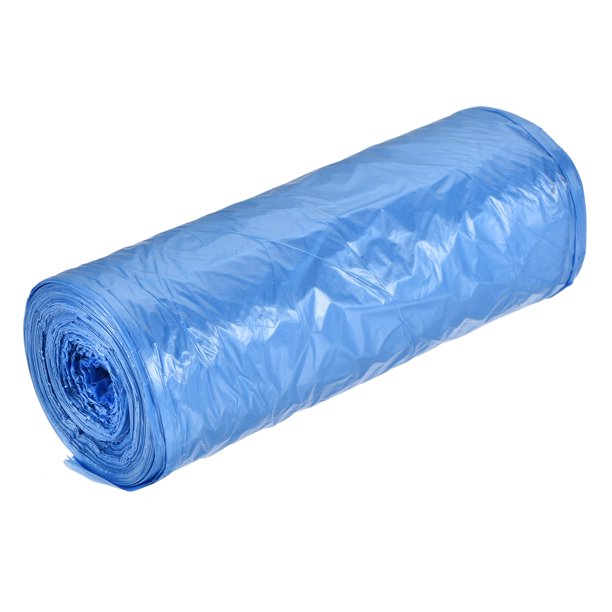 Bolsas de Basura Pequeñas Uxcell de 2-4 Galones, Forros de Cesta de Basura Azules, 20 Cuentas / Rollo