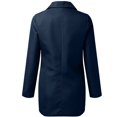 thumbnail image 5 of VINUSLI Womens Blazers Fall Casual Work Jacket 2024 Plus Size Solid Color Open Front Long Sleeve Office Lapel Collar Lightweight Elegant Dressy Suit Jackets Outwear Navy,XXXL, 5 of 6