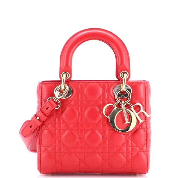 Pre-Owned My Lady Dior Bag Cannage Quilt Lambskin By Rebag