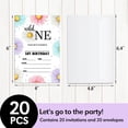 thumbnail image 2 of 1st Daisy Flower Birthday Invitations with Envelopes for Girl Sister Kids Bestie Teens Birthday Celebration Party Invite Cards Spring Birthday Party Supplies Decorations Simple Design, Set of 20, 2 of 5