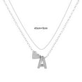 thumbnail image 5 of Joernso Couple Necklace Letter Shape Unisex Alloy Stainless Men Pendant for Gift, 5 of 8
