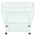 thumbnail image 6 of mDesign Steel Slim Rolling Utility Cart Storage Organizer, Shelves - Mint Green, 6 of 8