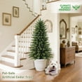 thumbnail image 4 of 2 PACK 4ft Artificial Cedar Trees for Outdoors (UV Resistant), Potted Faux Cedar Topiary PLANTS for Front Porch, Realistic Evergreen Shrub for Entryway & Patio Decor, 4 of 13