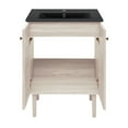thumbnail image 6 of Bron 24" Freestanding Bathroom Vanity in White Oak with Black Sink Top, 6 of 7