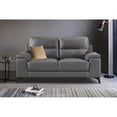 thumbnail image 2 of Lexicon Mischa Leather Match Loveseat in Dark Gray, 2 of 7