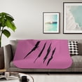 thumbnail image 4 of Effete Feline Claw Marks Scratch Sherpa Blanket, 2 Colors, 4 of 4