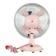 thumbnail image 6 of Better Homes & Gardens 12" 3-Speed Retro Pearl Blush Metal Tiltable-Head Oscillating Table Fan, 6 of 8