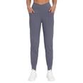thumbnail image 2 of Rosvigor Plus Size Yoga Joggers Women Athletic Pants for Women Elastic Crossover High Waisted Tapered Casual Pants with Pockets, 2 of 8