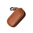 thumbnail image 2 of Sidaley Bolsa de almacenamiento de llaves de Control remoto de coche de cuero portátil Universal, funda de soporte con cremallera de Color sólido, Automoción decorativa y accesorios Marrón Sidaley VI018189-03, 2 of 6
