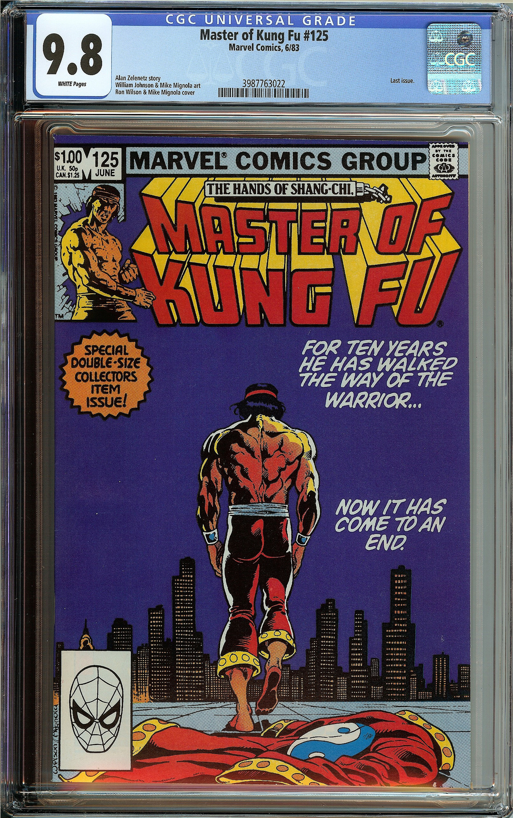 Cover of Master of Kung Fu #125