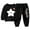 Black, variant on Kogui Toddler Boy Outfits Fall Boys 2 Pieces Set Long Sleeve Tops Pants Outfits Boys Clothes Set 1T 2T (K,1-2 Years)