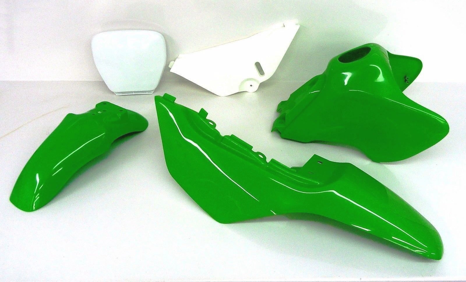 Suzuki JR50 JR 50 Plastics Front Rear Fender Gas Tank Cover Number Plate Green
