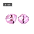 thumbnail image 3 of Uxcell Jingle Bells, 8 pack 0.98" Small Bells for Crafts DIY Christmas, Light Pink, 3 of 5