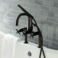 thumbnail image 6 of Kingston Brass AE8405DX Aqua Vintage Concord Deck Mount Clawfoot Tub Faucet, Oil Rubbed Bronze, 6 of 7