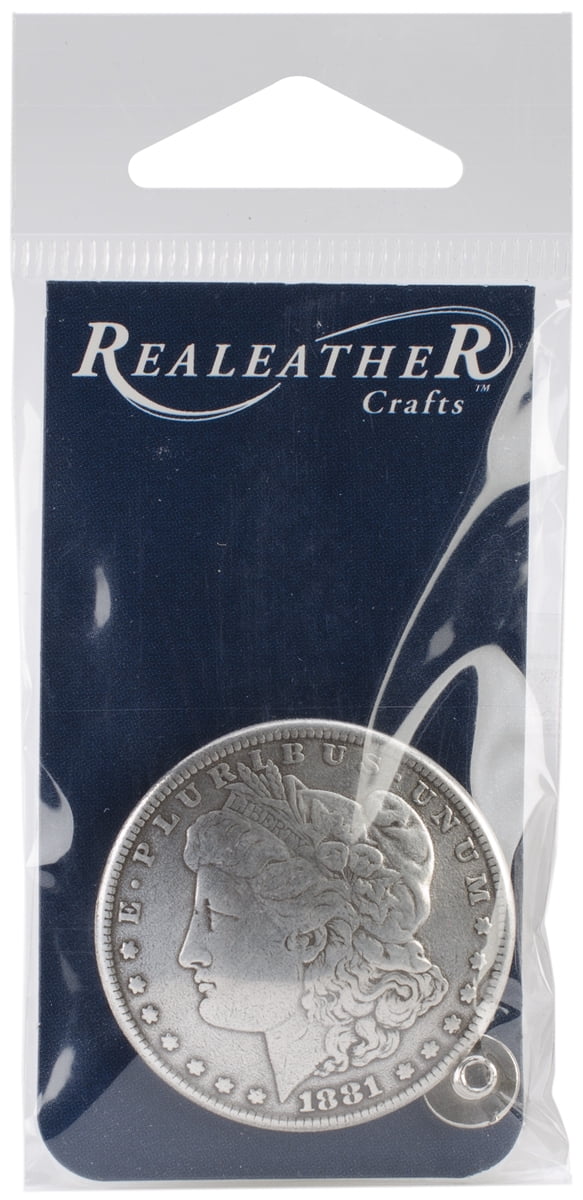 Concho Antique Silver Screwback 1.375/"-Morgan Dollar Heads 3 Pack