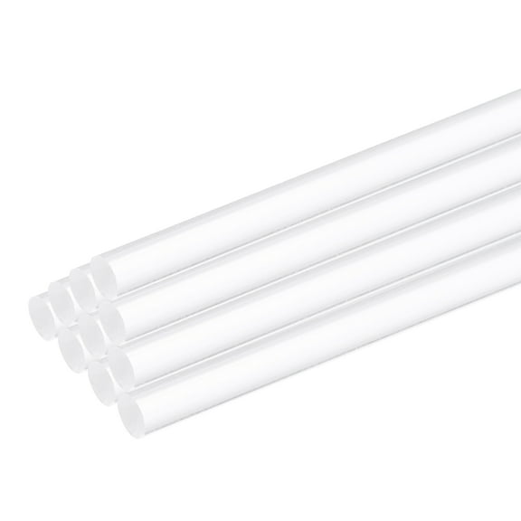 Uxcell 10Pack Acrylic Round Rods 5/64" x 10" Clear Acrylic Dowel Rods Sticks