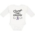 thumbnail image 3 of Inktastic Epilepsy Awareness Ribbon Support Walk Girls Long Sleeve Baby Bodysuit, 3 of 5