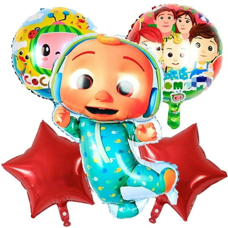 5PCS Cartoon Party Balloons Melon Balloon Watermelon Balloons  Adult & Kids Party Theme Decorations