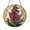 Acrylic 3.5 Inch, variant on Stained Glass Pink Foxglove Panel, Round Window Hanging, Colorful Flower Home Accent, Perfect Gift for Moms or Garden Enthusiasts