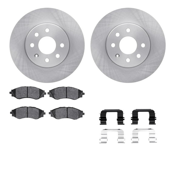 Dynamic Friction Company Front Brake Rotors with 5000 Advanced Brake Pads includes Hardware 6512-18016