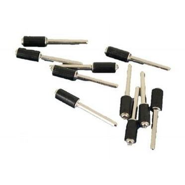 TMAX 10 pc 3/8 Inch Rubber Mandrel Sand Drum Holder 1/8 Inch Shank for Dremel Rotary Tools