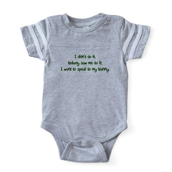 CafePress - Nanny - Cute Infant Baby Football Bodysuit