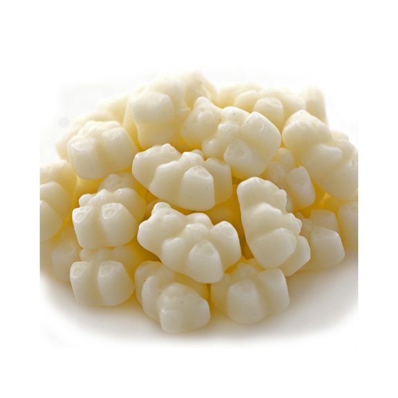 SweetGourmet Strawberry Banana Gummi Bears | Strawberry Banana Flavor Bulk White Gummy Candy | 2 pounds