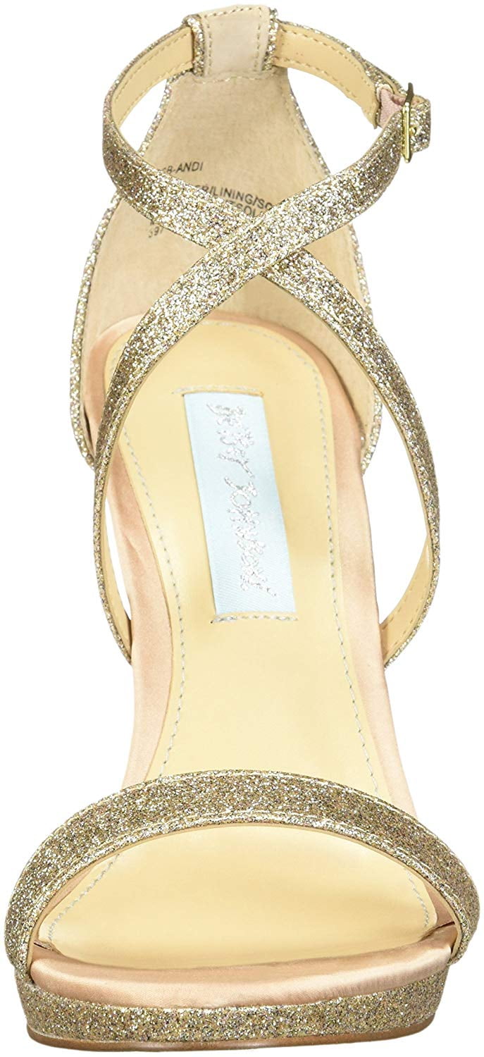 blue by betsey johnson andi evening sandals