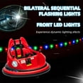 thumbnail image 6 of 12V Bumper Car for Kids, Bumper Car for Toddlers W/Remote Control, Electric Ride On Car with LED Lights & 360 Degree Spin, Bluetooth, Anti-Collision Padding 5-Point Safety Belt, 6 of 7