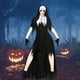 thumbnail image 5 of Disfraz de monja clásica Sunnimix Halloween Mujer Negro M, 5 of 7
