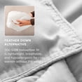 thumbnail image 6 of Bare Home Down Alternative Comforter Set - 3-Pieces - All Seasons - King, Cloud Gray, 6 of 9