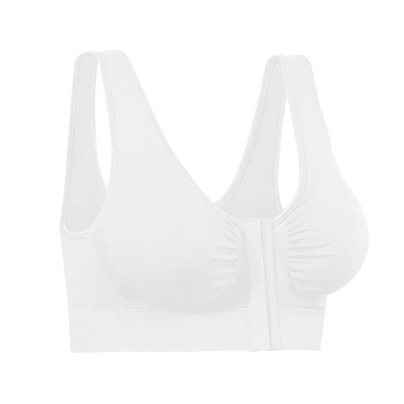 Miracle Bamboo 3 Pack Bras Front Closure - White, Black & Nude 34B