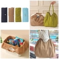 thumbnail image 2 of Travel Friendly Foldable Shopping Bag Waterproof Fabric Large Capacity Storage, 2 of 17