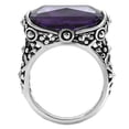 thumbnail image 4 of Luxe Jewelry Designs Women's Stainless Steel Solitaire Ring with AAA Grade Cubic Zirconia Amethyst -, 4 of 4